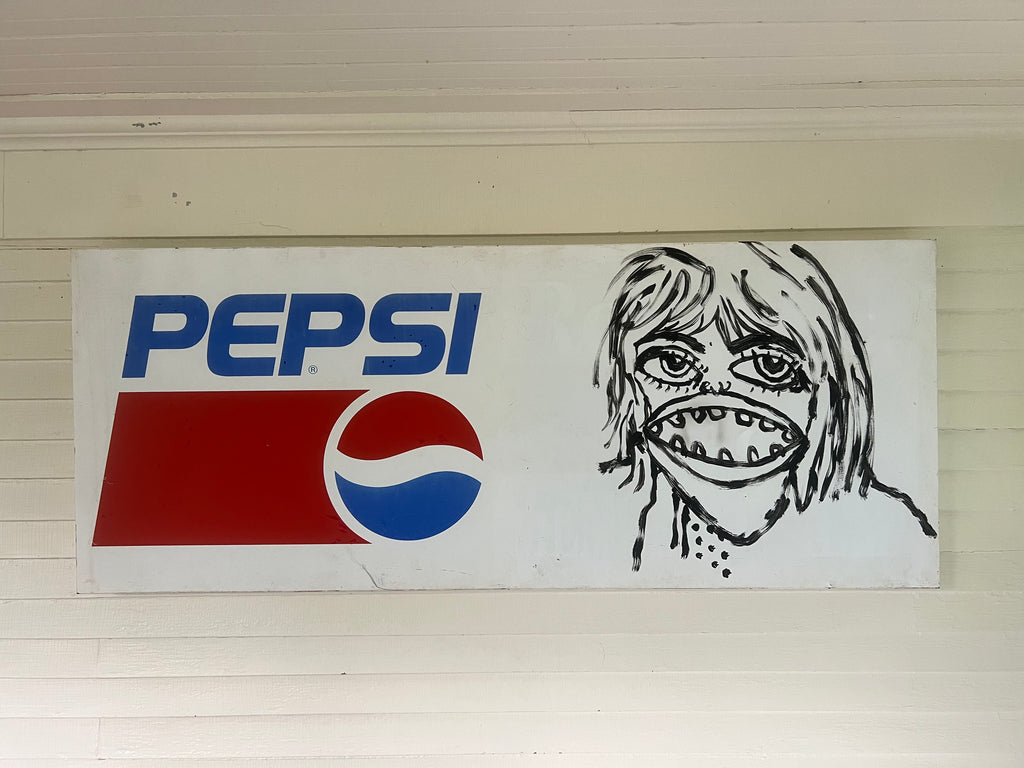 Untitled (Large Metal Pepsi Sign)