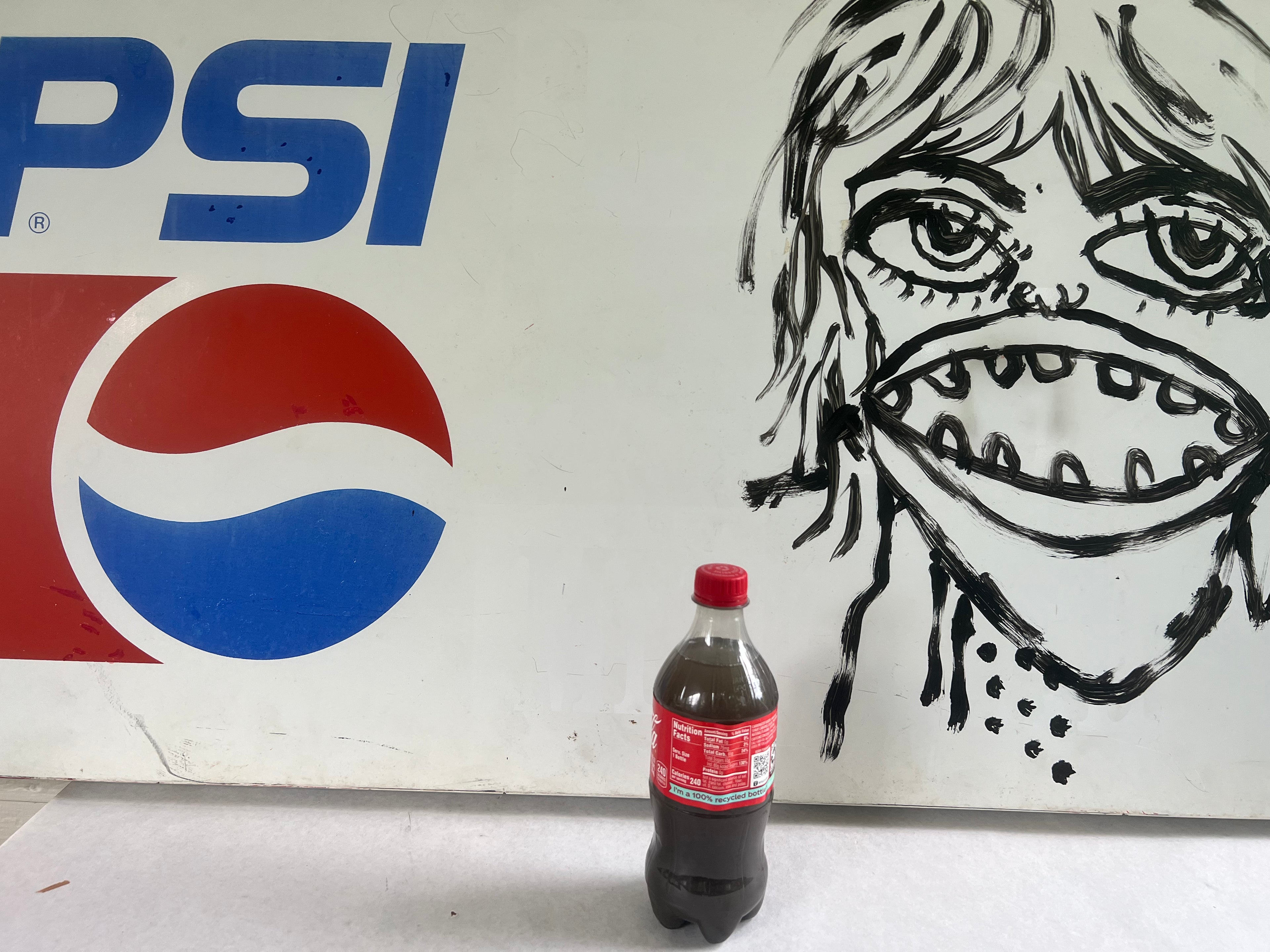 Untitled (Large Metal Pepsi Sign)