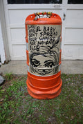 DOUBLE-STACKED TRAFFIC BARREL