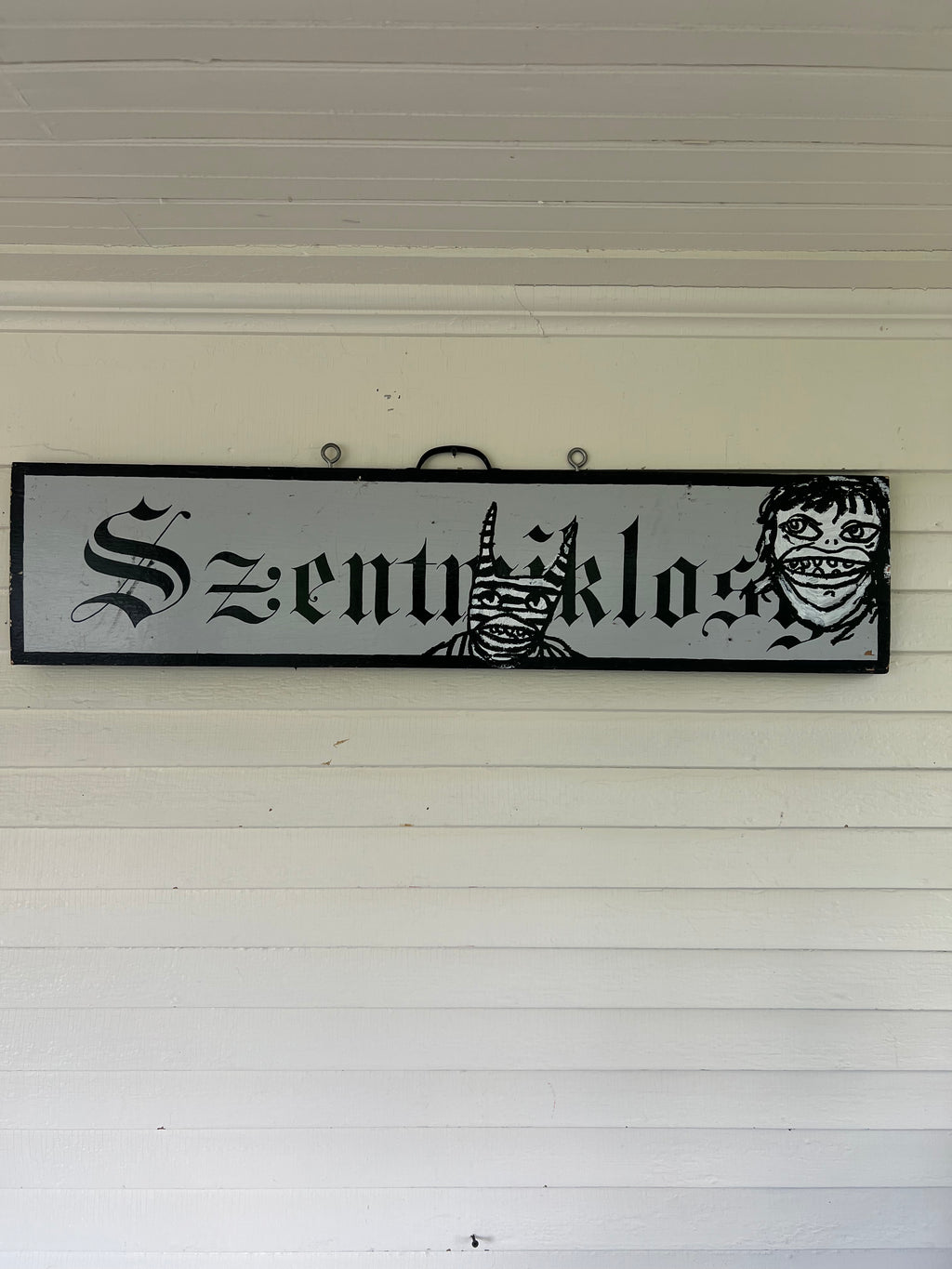 Untitled (Antique Wood Sign)