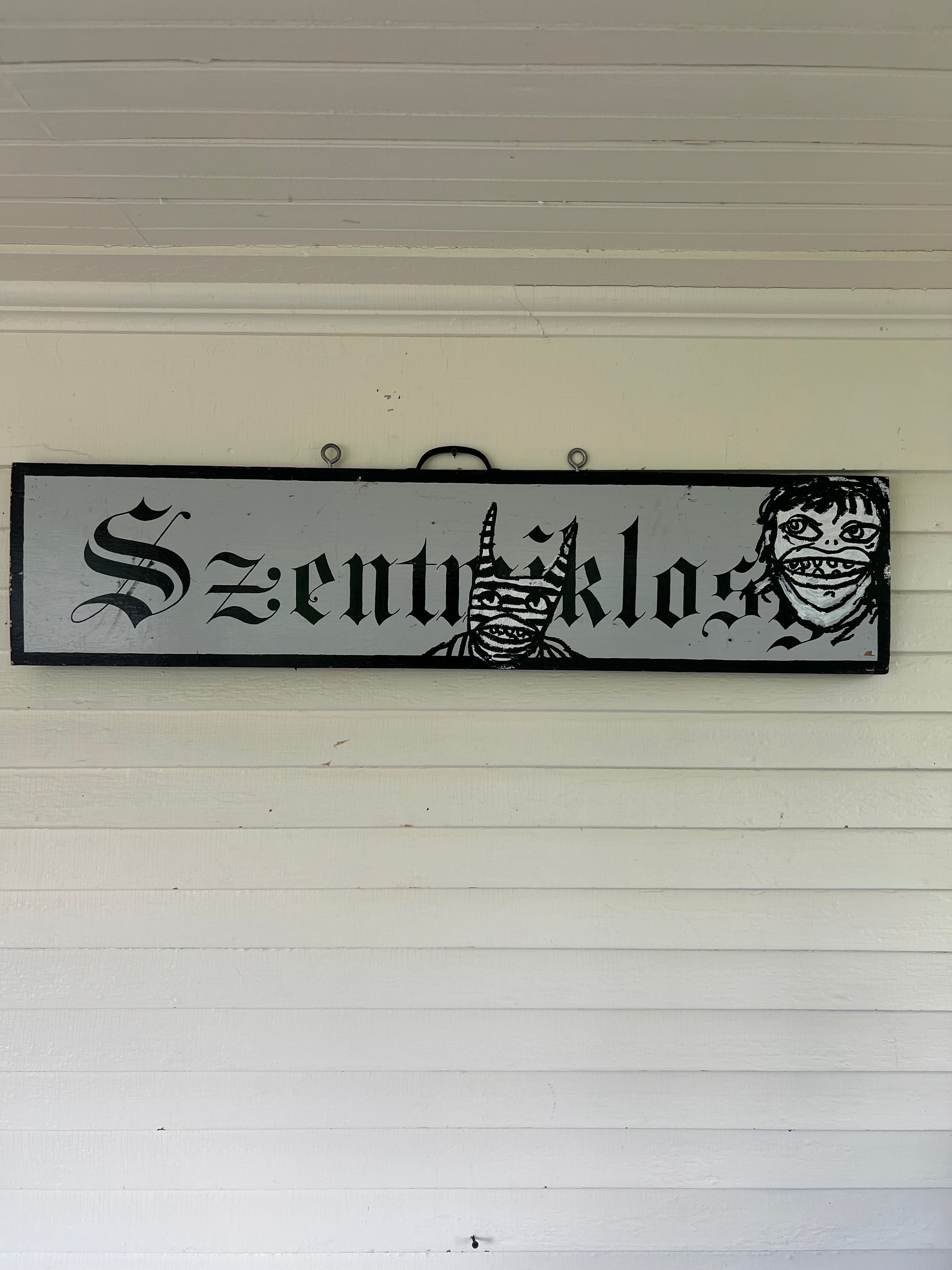 Untitled (Antique Wood Sign)
