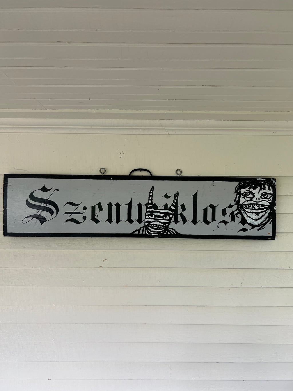 Untitled (Antique Wood Sign)