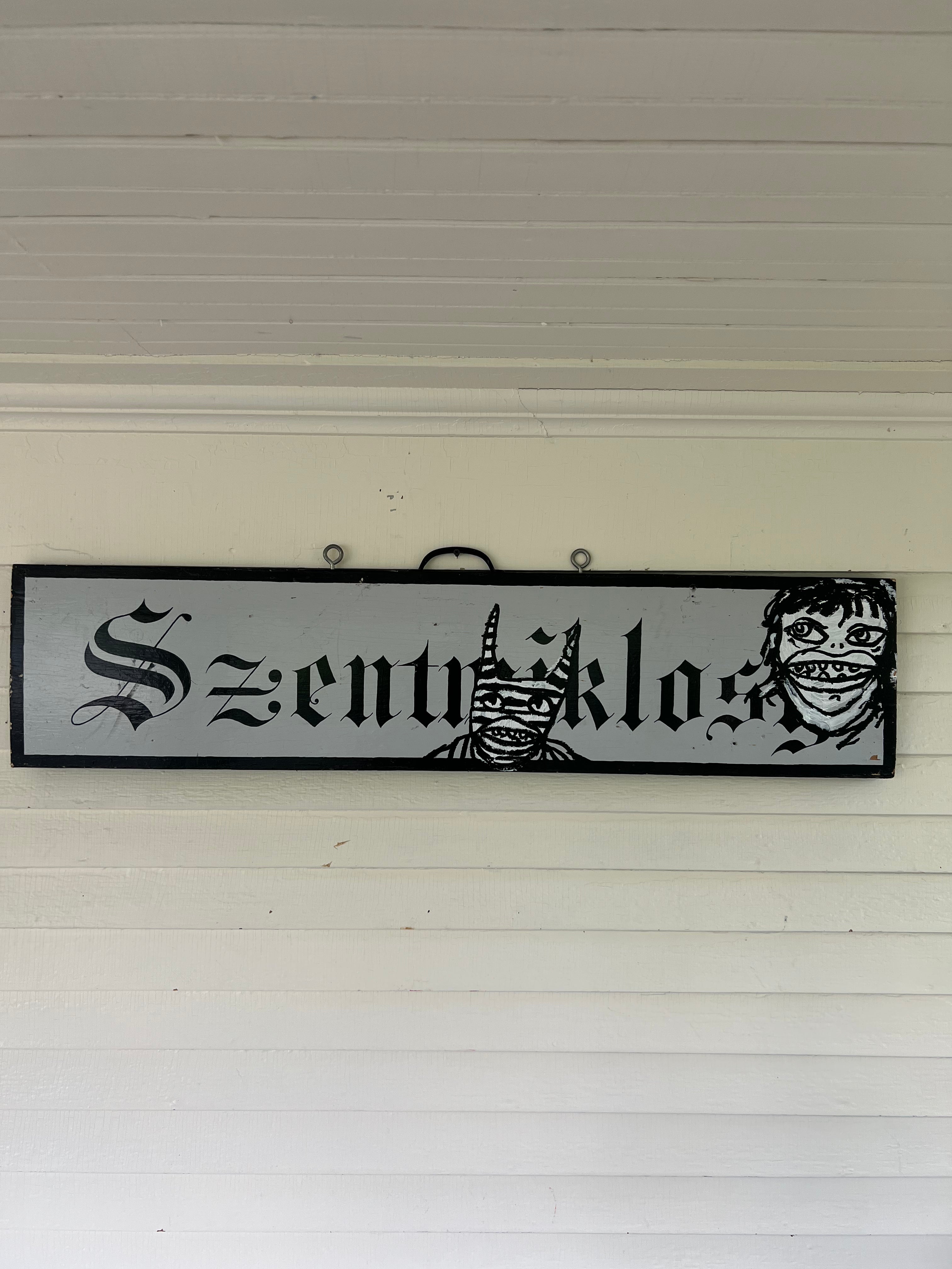 Untitled (Antique Wood Sign)