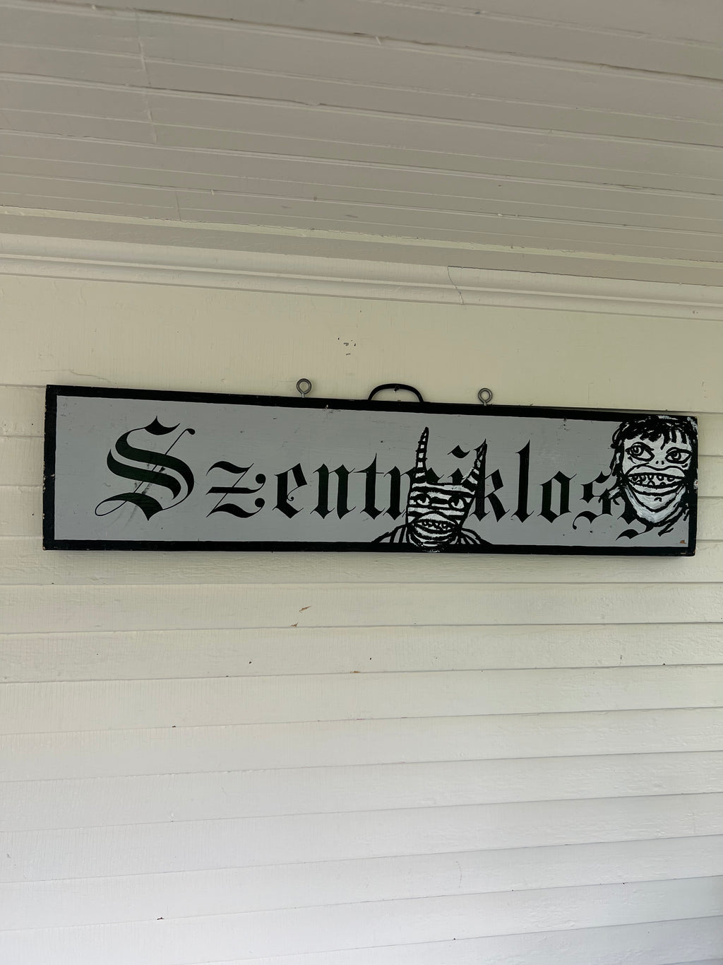 Untitled (Antique Wood Sign)