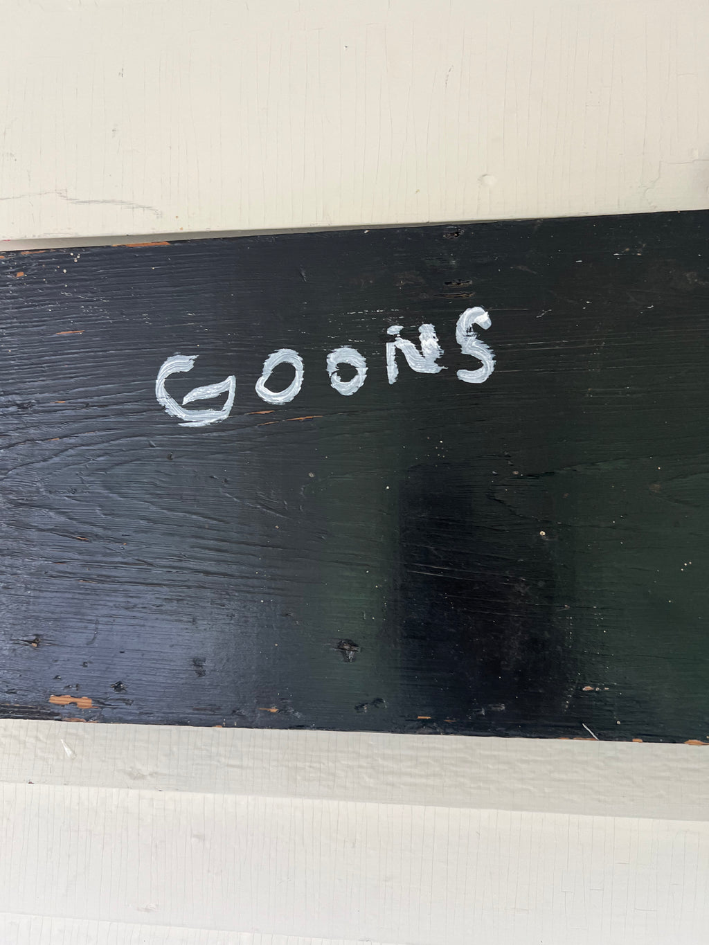 Untitled (Antique Wood Sign)