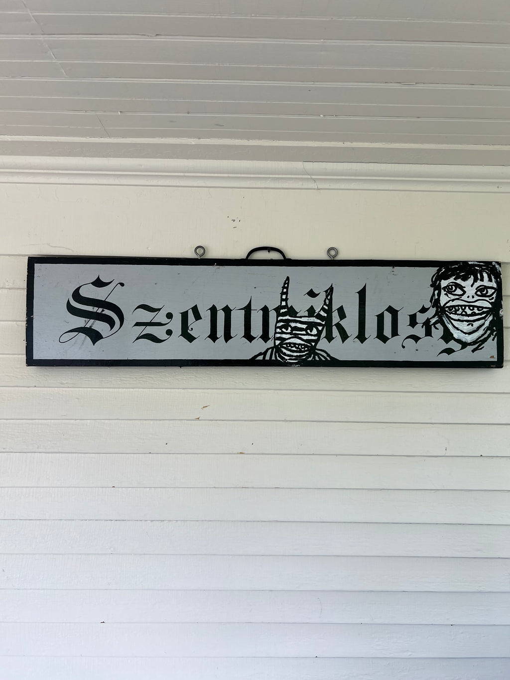 Untitled (Antique Wood Sign)