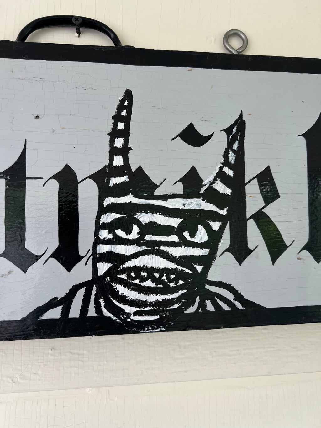 Untitled (Antique Wood Sign)