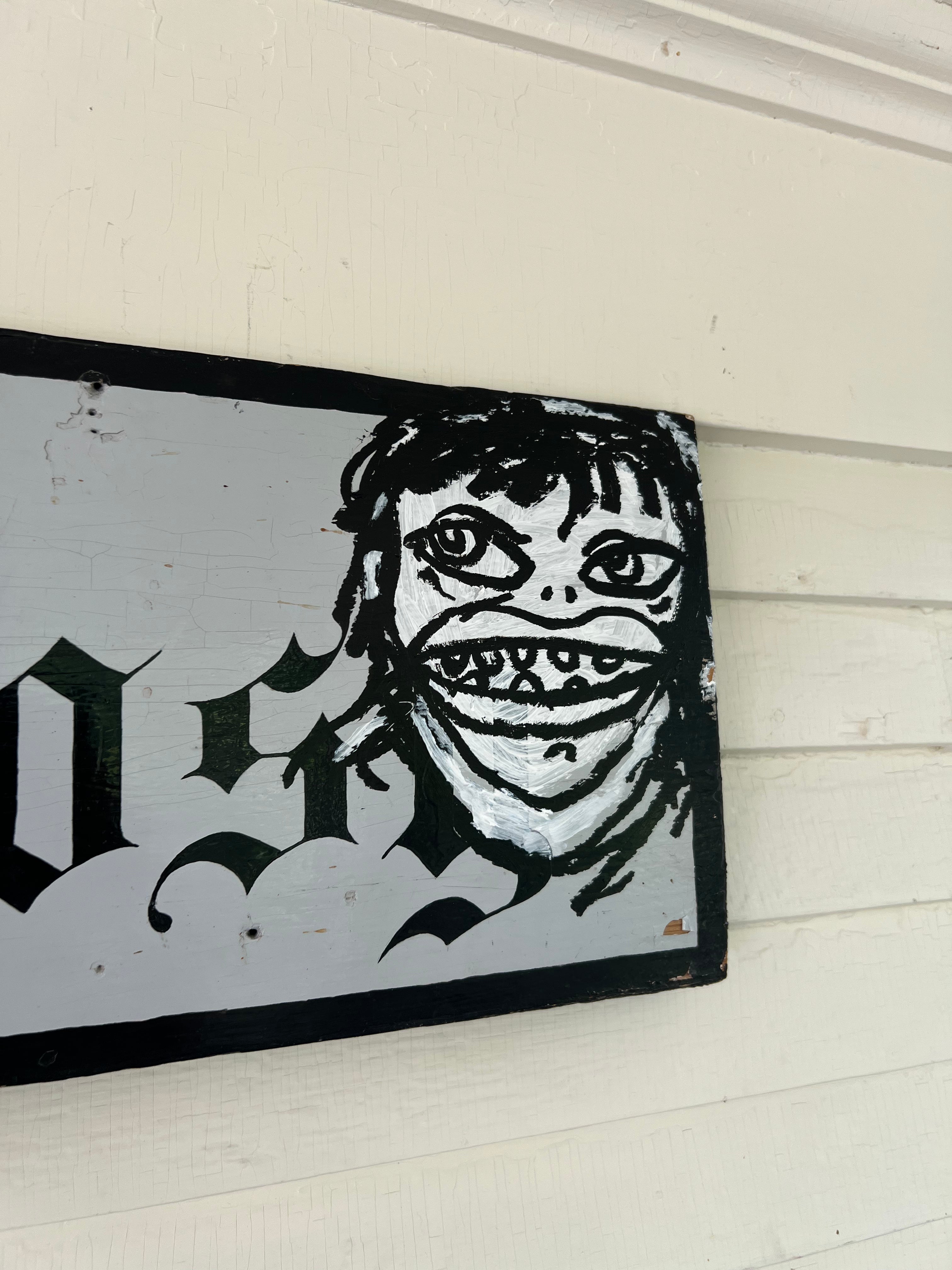 Untitled (Antique Wood Sign)